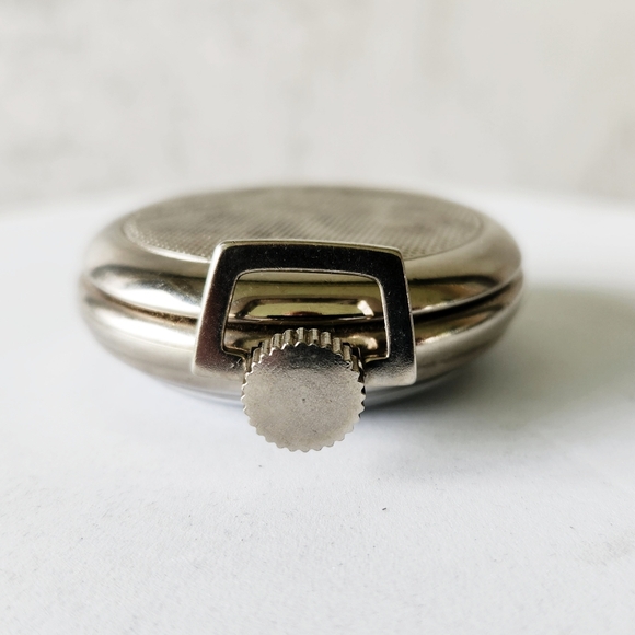 Westclock Scotty Vintage Pocket Watch Shock Resistant Black Face Analog Manual - Picture 4 of 5